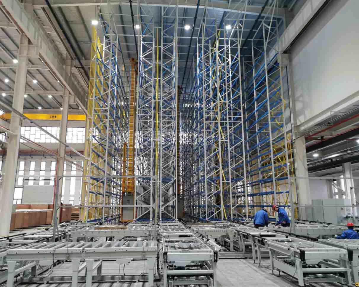 堆垛机横梁式立库案例